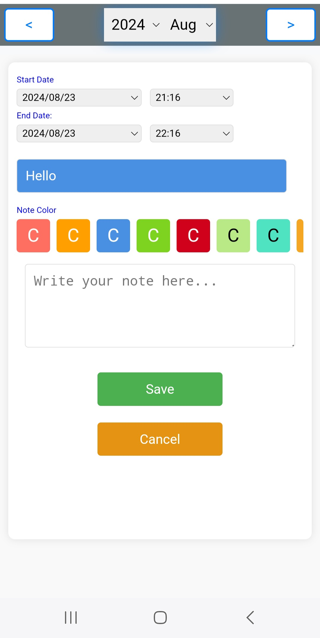 Adding Personal Notes